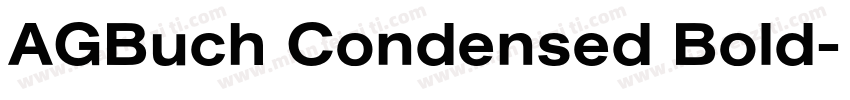 AGBuch Condensed Bold字体转换